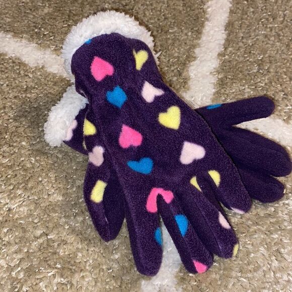 NWT Cat & Jack Girls Fleece Faux Fur Winter - Picture 4 of 6